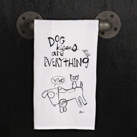 Dog kisses cure everything. - Artist: Lynn Sanchelli
