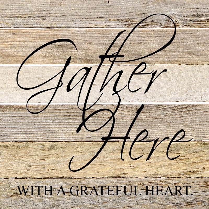 Gather here with a grateful heart. / 14