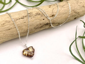 
                  
                    Load image into Gallery viewer, Amber Leaf Peeper Necklace
                  
                