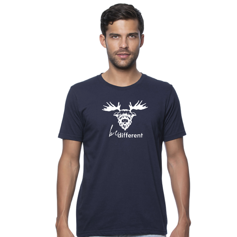 
                  
                    Load image into Gallery viewer, Be Different mens tee NAVY
                  
                