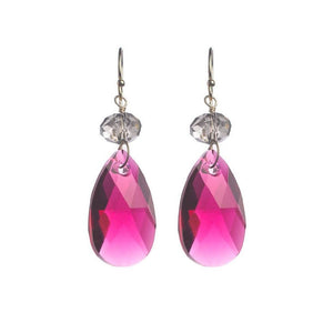 
                  
                    Load image into Gallery viewer, Berry Crystal Drop Earrings
                  
                