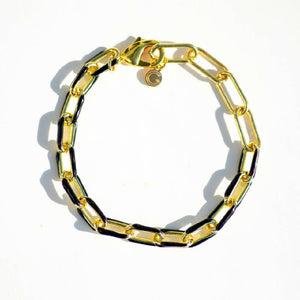 
                  
                    Load image into Gallery viewer, Pompano Bracelets - Black and White - Silver and Gold
                  
                
