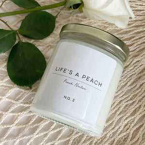 
                  
                    Load image into Gallery viewer, Life&amp;#39;s A Peach Soy Candle - 16 oz
                  
                
