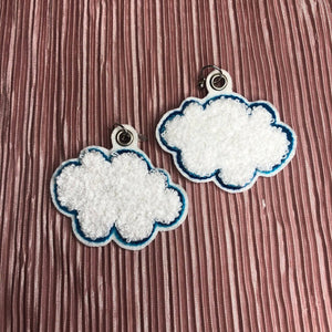 
                  
                    Load image into Gallery viewer, Cloud Embroidered Earrings
                  
                