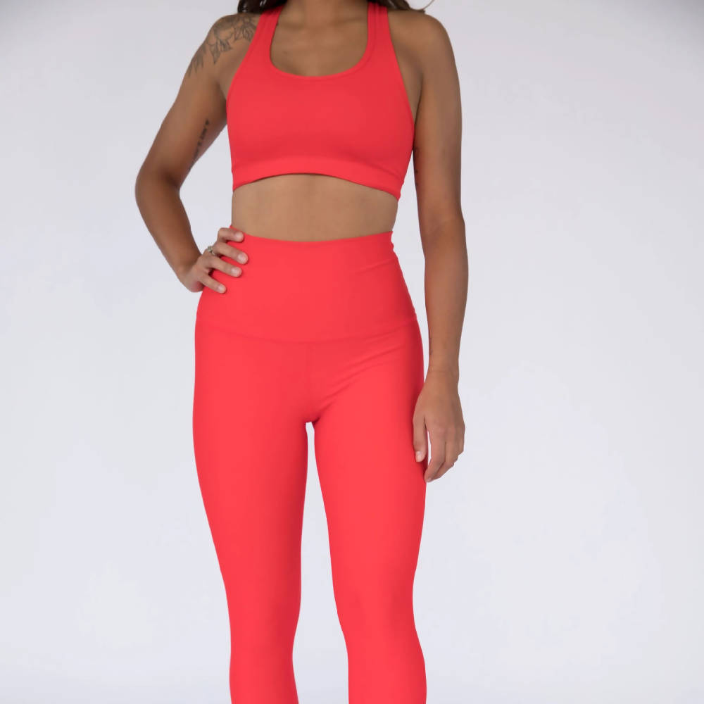 
                  
                    Load image into Gallery viewer, Candy Apple Red ABL Ultra High Rise Leggings
                  
                