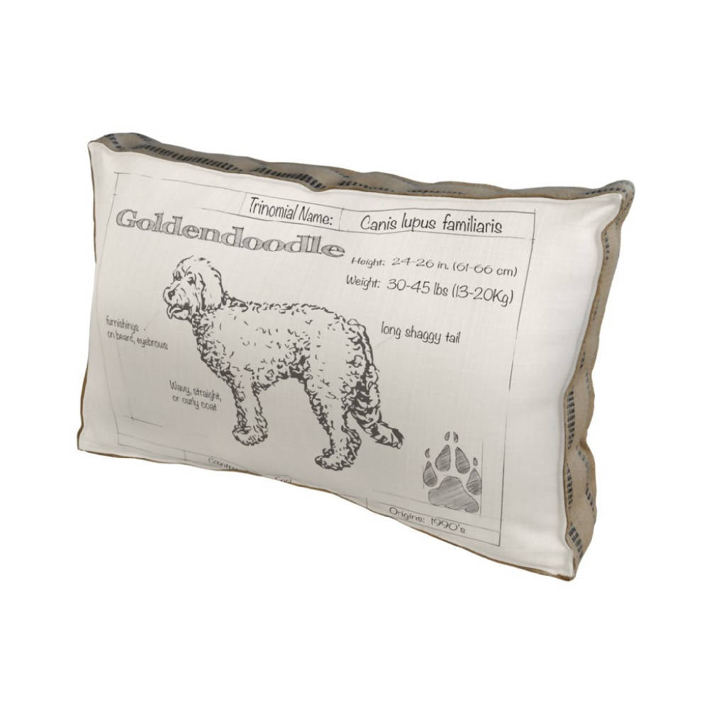 Golden Doodle Dog Pillow