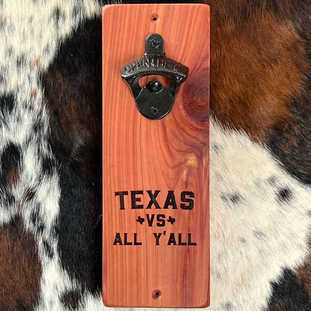 Texas Red Cedar Bottle Opener