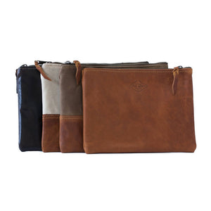 
                  
                    Load image into Gallery viewer, Leather Clutch - Brandy &amp;amp; Natural
                  
                