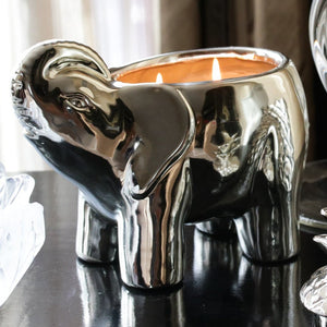 
                  
                    Load image into Gallery viewer, Silver Elephant Candle
                  
                