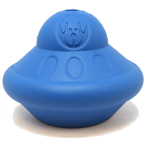 
                  
                    Load image into Gallery viewer, Flying Saucer Durable Rubber Chew Toy &amp;amp; Treat Dispenser
                  
                