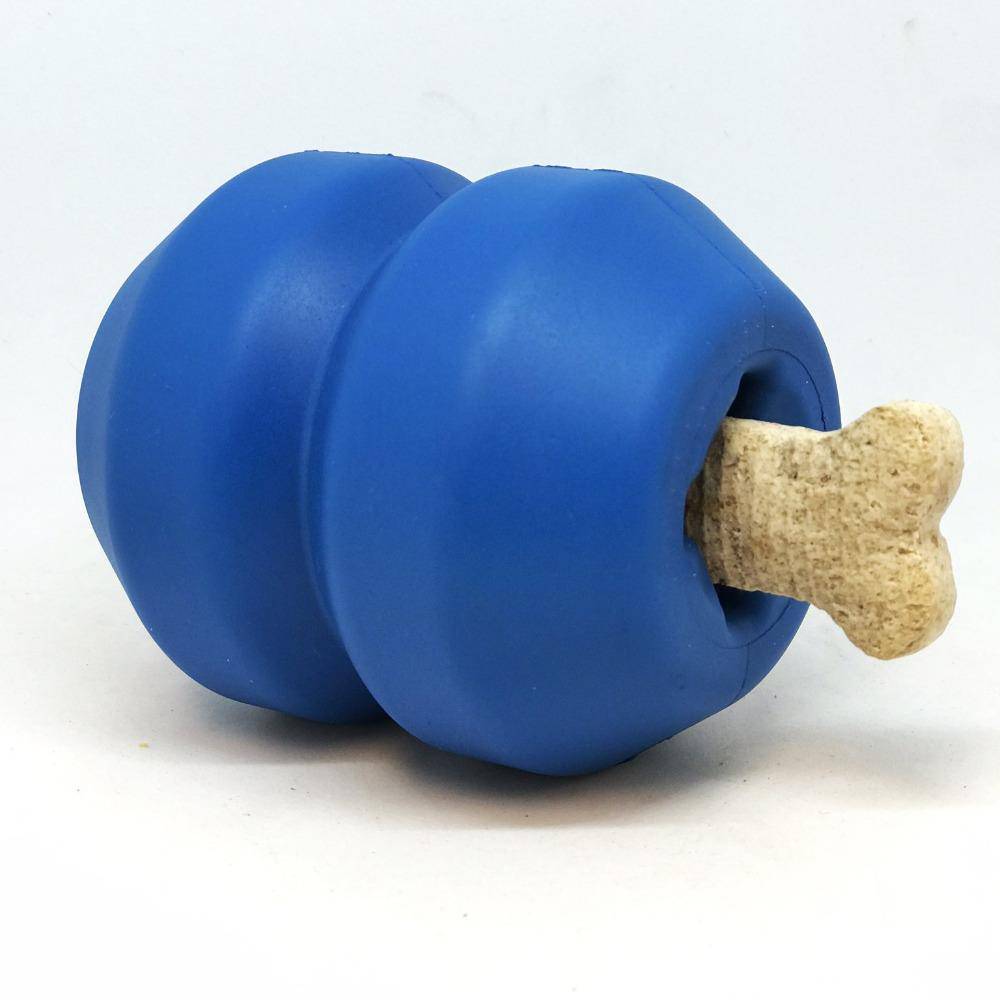 
                  
                    Load image into Gallery viewer, ID Double Trouble Durable Rubber Chew Toy and Treat Dispenser
                  
                