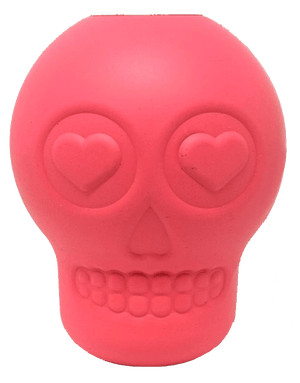 
                  
                    Load image into Gallery viewer, Sugar Skull Durable Rubber Chew Toy &amp;amp; Treat Dispenser
                  
                