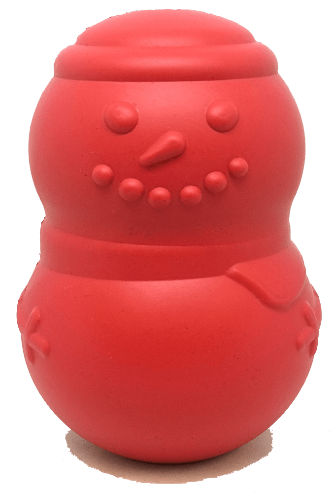 Snowman Durable Rubber Chew Toy & Treat Dispenser