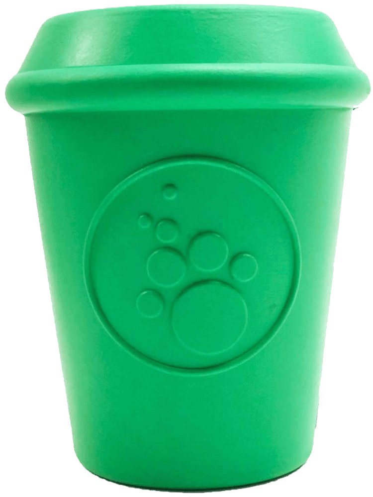 
                  
                    Load image into Gallery viewer, Coffee Cup Durable Rubber Chew Toy and Treat Dispenser
                  
                