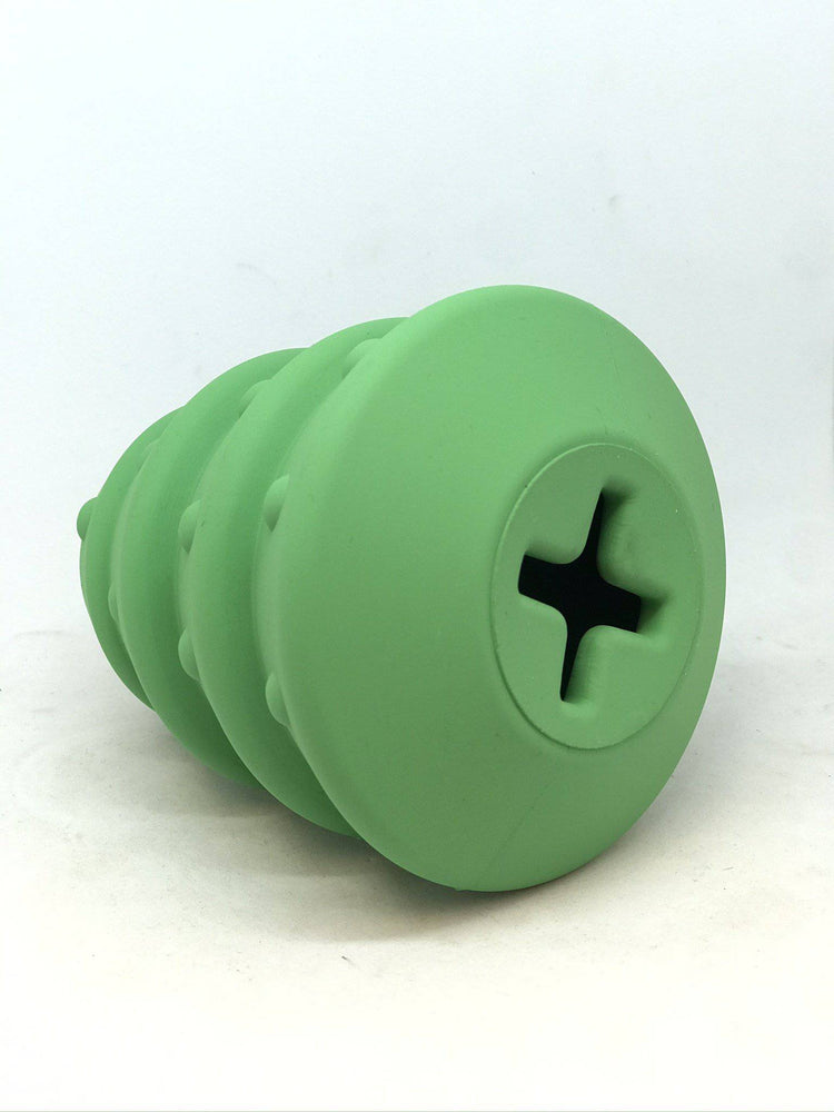 
                  
                    Load image into Gallery viewer, Christmas Tree eDispenser Durable Rubber Chew Toy &amp;amp; Treat Dispenser
                  
                