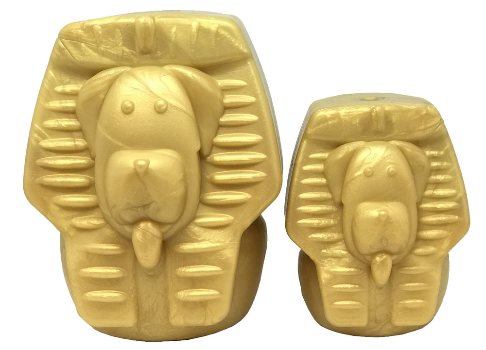 
                  
                    Load image into Gallery viewer, Doggie Pharaoh Durable Chew Toy &amp;amp; Treat Dispenser
                  
                