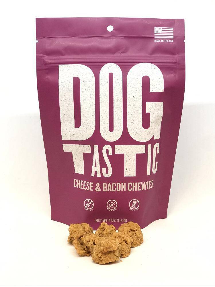 
                  
                    Load image into Gallery viewer, Dogtastic Cheese &amp;amp; Bacon Chewies Dog Treats
                  
                