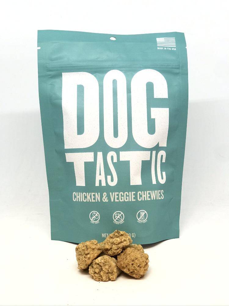 
                  
                    Load image into Gallery viewer, Dogtastic Chicken &amp;amp; Veggie Chewies Dog Treats
                  
                