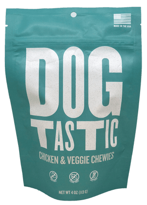 
                  
                    Load image into Gallery viewer, Dogtastic Chicken &amp;amp; Veggie Chewies Dog Treats
                  
                