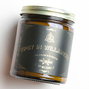 
                  
                    Load image into Gallery viewer, Tipsy in Willamette --- Soy Candle --- Amber, Vanilla, Blackberry
                  
                