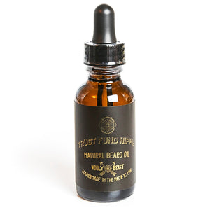 
                  
                    Load image into Gallery viewer, TRUST FUND HIPPIE Beard Oil | Patchouli, Woodsy Beard Oil Wooly Beast Naturals 
                  
                