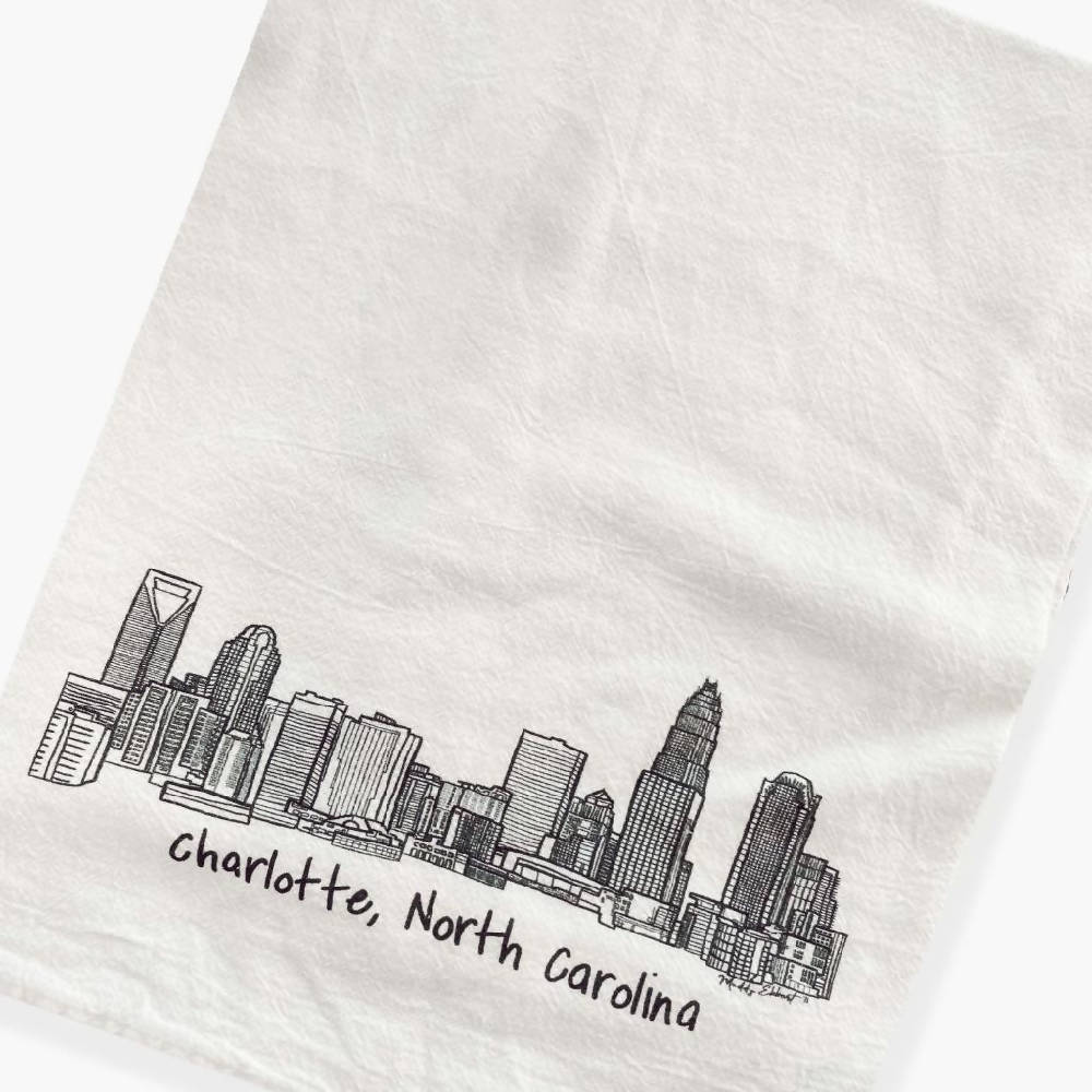 Charlotte Skyline Tea Towel