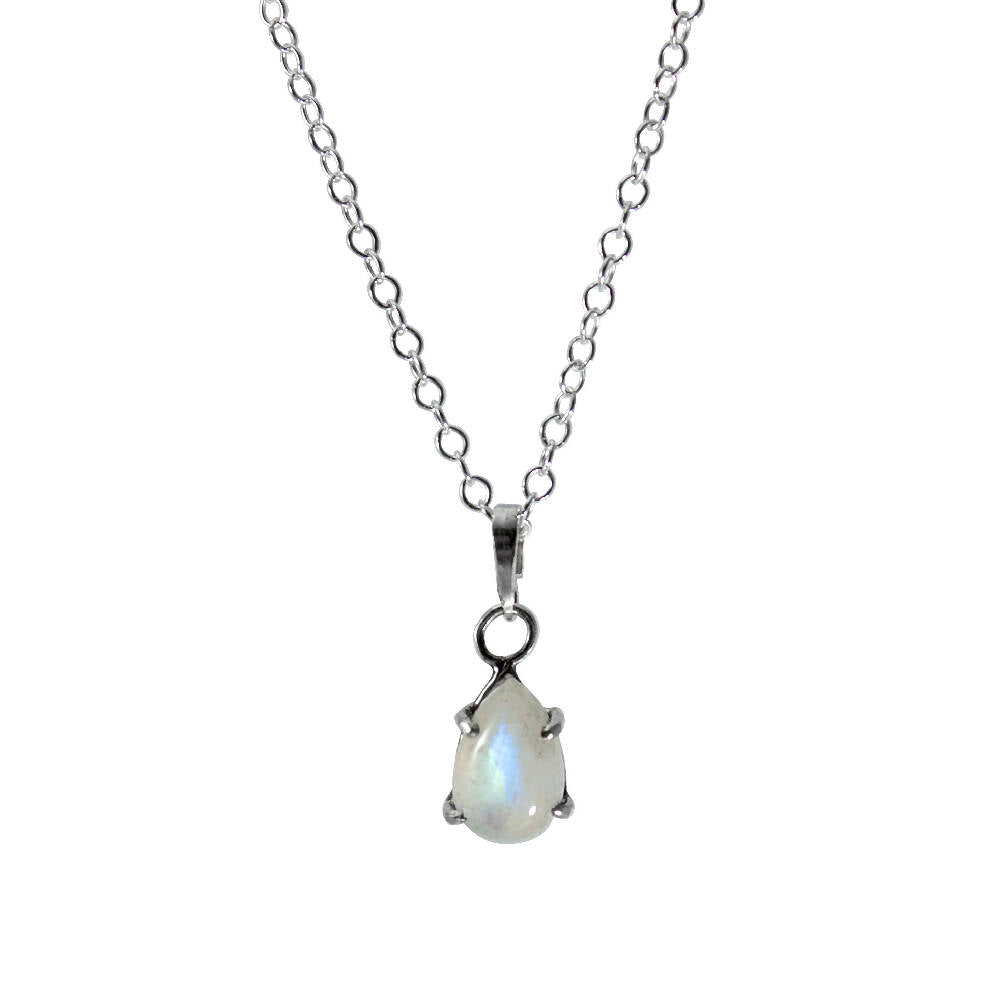 necklace moon pear pendant 2