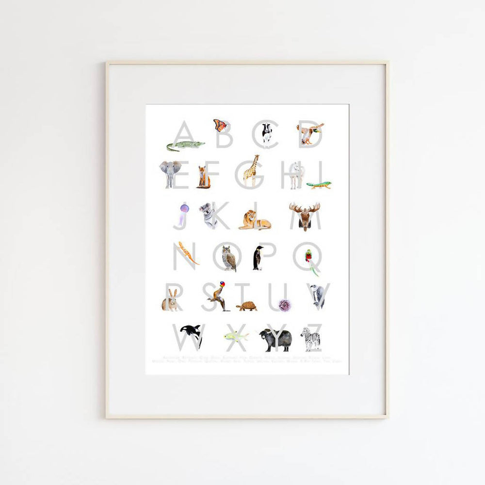 
                  
                    Load image into Gallery viewer, Animal Alphabet Print Wall Art
                  
                