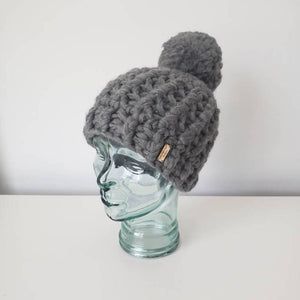 
                  
                    Load image into Gallery viewer, Luxury Hat, 100% Wool Beanie with Large Pom
                  
                