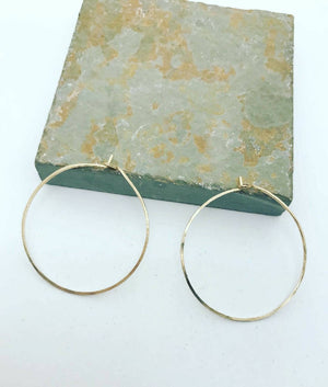 
                  
                    Load image into Gallery viewer, Minimalist Gold Filled Hoops
                  
                