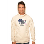 flag football hoodie IVORY