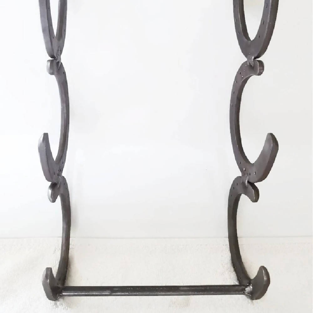 
                  
                    Load image into Gallery viewer, Rustic Horseshoe Towel Holder and Hanger - The Heritage Forge
                  
                