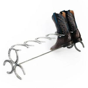 
                  
                    Load image into Gallery viewer, Rustic Horseshoe Boot Rack -  1, 2, 3, or 4 pairs
                  
                