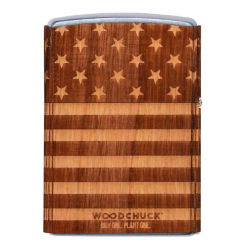 
                  
                    Load image into Gallery viewer, WOODCHUCK USA American Flag Wrap Lighter
                  
                