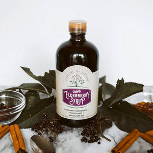 
                  
                    Load image into Gallery viewer, Elderberry Syrup 16oz (Honey)
                  
                