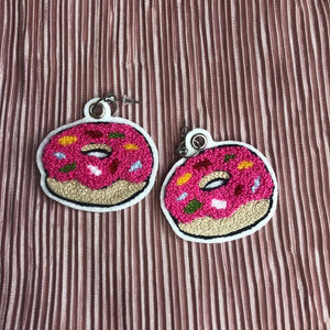 
                  
                    Load image into Gallery viewer, Donut Embroidered Earrings
                  
                